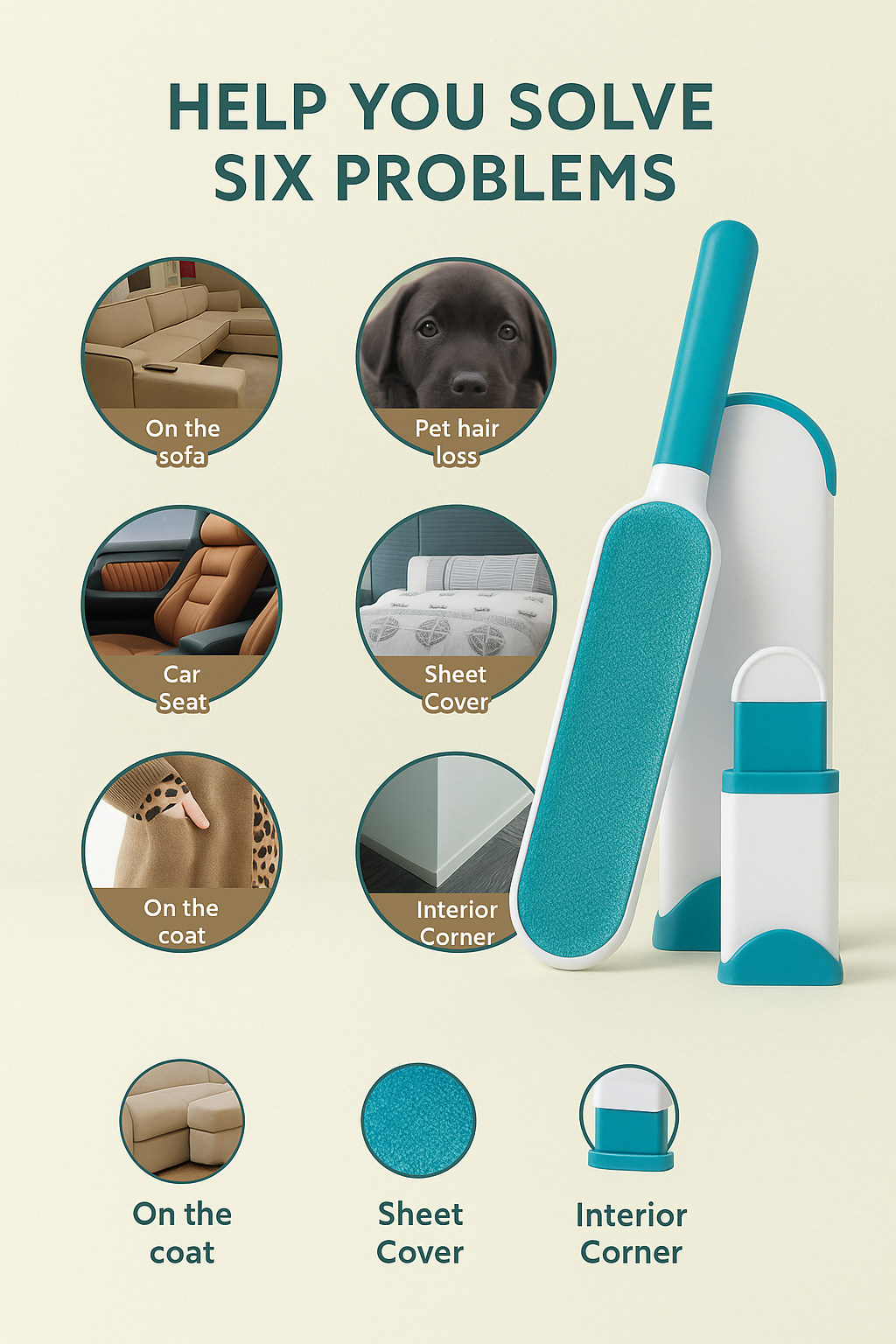 Pet Hair Removal Brush Box