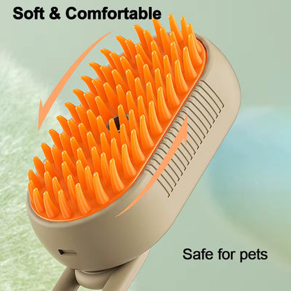 Pet steam Brush