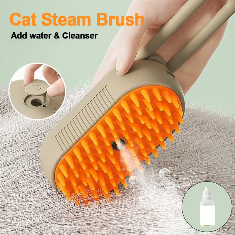 Pet steam Brush