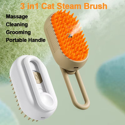 Pet steam Brush