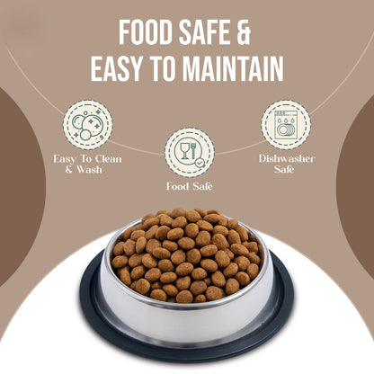 Stainless Steel Pet Bowl + Portable Pet Water Bottle (Combo Offer)