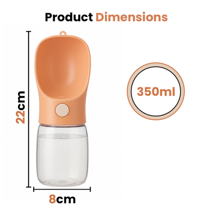 Stainless Steel Pet Bowl + Portable Pet Water Bottle (Combo Offer)