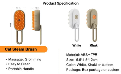 Pet steam Brush