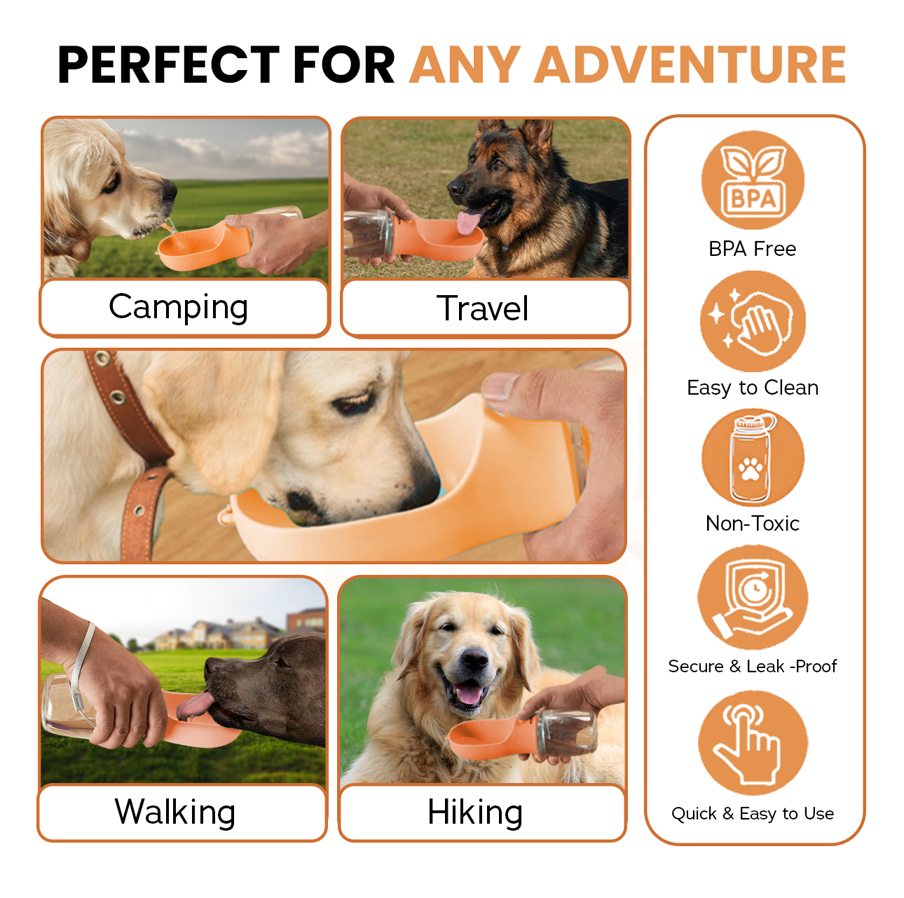 Portable Pet  Travel Water Bottle